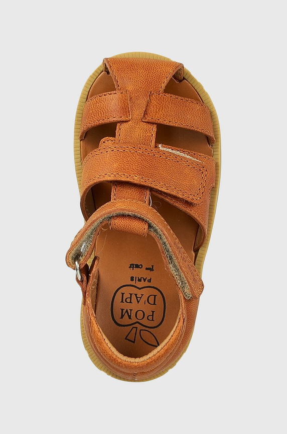 Pom D'api sandały skórzane dziecięce brązowy O1CFAF0402.24.27