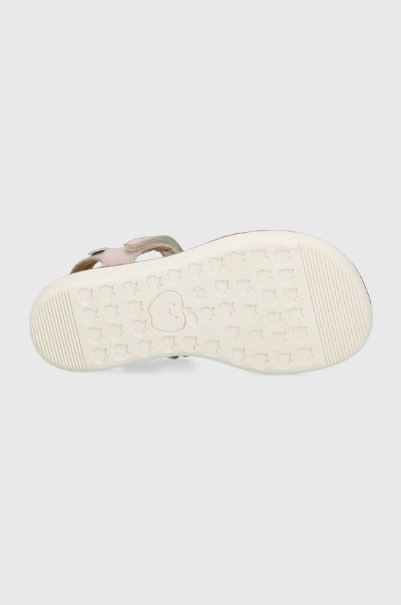 Shoo Pom sandale din piele pentru copii O4PJBR0403.28.34 argintiu