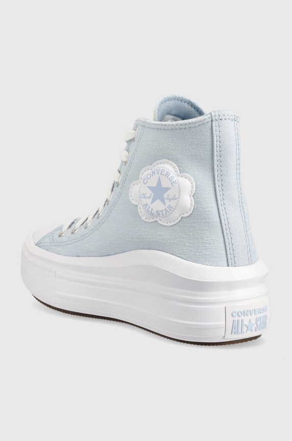 Dziewczynka Converse trampki dziecięce CON OBUWIE A03015C MOVE A03015C niebieski