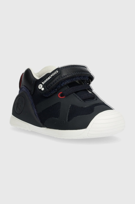 Biomecanics sneakersy dziecięce imitacja skóry licowej granatowy 221003