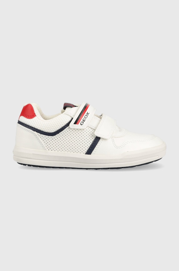 Παιδικά sneakers Geox απομίμηση λείου δέρματος λευκό J354AA.0BC14.28.35