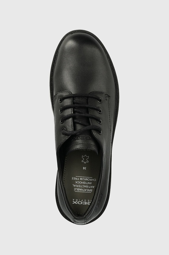 Geox gyerek félcipő bőrből fekete J0420C.00043.36.41