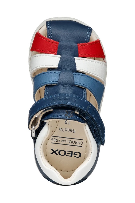 Παιδικά δερμάτινα σανδάλια Geox B254VA.08554 μπλε