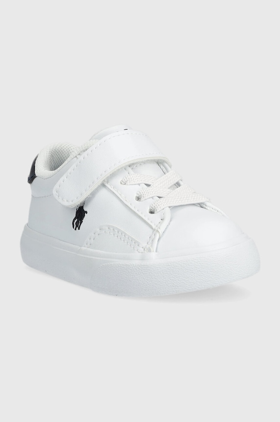 Polo Ralph Lauren sneakers pentru copii RF104104.19.26 alb SS26
