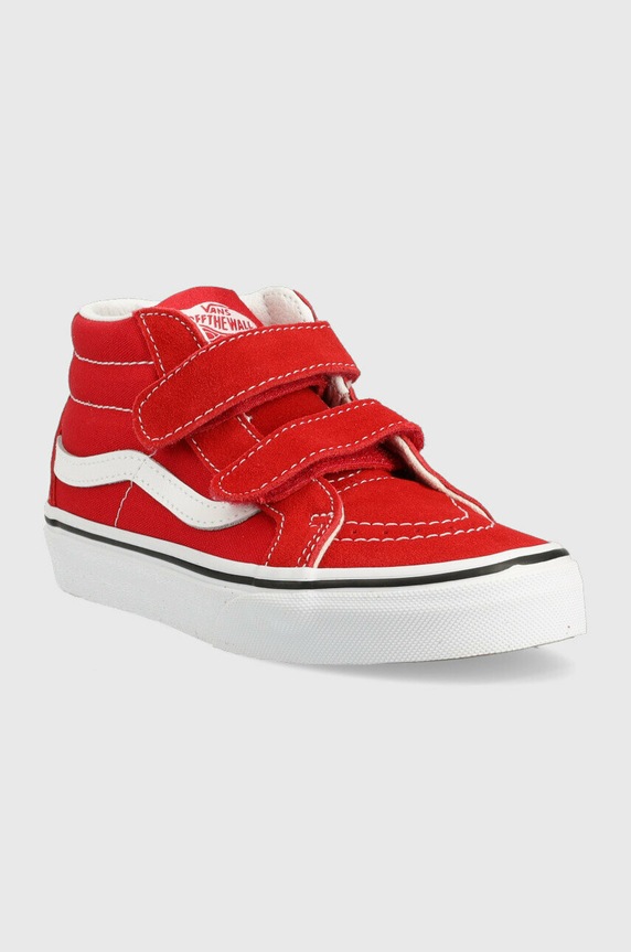 Vans trampki dziecięce UY SK8-Mid Reissue V FORMULA ONE/TRU VN00018TH1N1 czerwony SS23