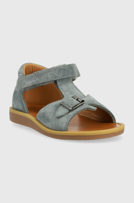 Pom D'api sandale din piele intoarsa pentru copii O1CLAE0402.24.27 albastru SS23