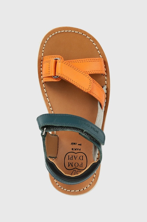 Pom D'api sandały skórzane dziecięce multicolor O1EBCK0403.28.30