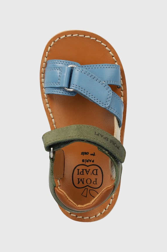 Pom D'api sandale din piele pentru copii multicolor O1EBDE0405.24.27