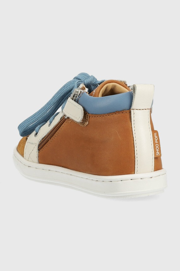 Αγορίστικα Δερμάτινα παιδικά κλειστά παπούτσια Shoo Pom O4DBBJ0401 καφέ