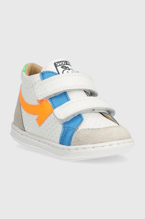 Shoo Pom sneakersy skórzane dziecięce O4DKAA0403 biały SS23
