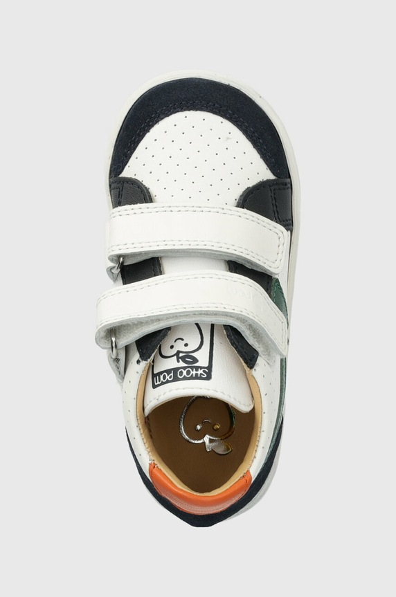 Dětské kožené sneakers boty Shoo Pom bílá O4DKAA0404