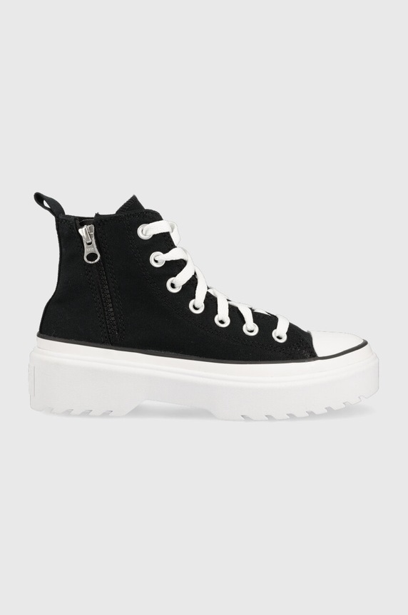 Παιδικά πάνινα παπούτσια Converse υψηλό μαύρο A03011C