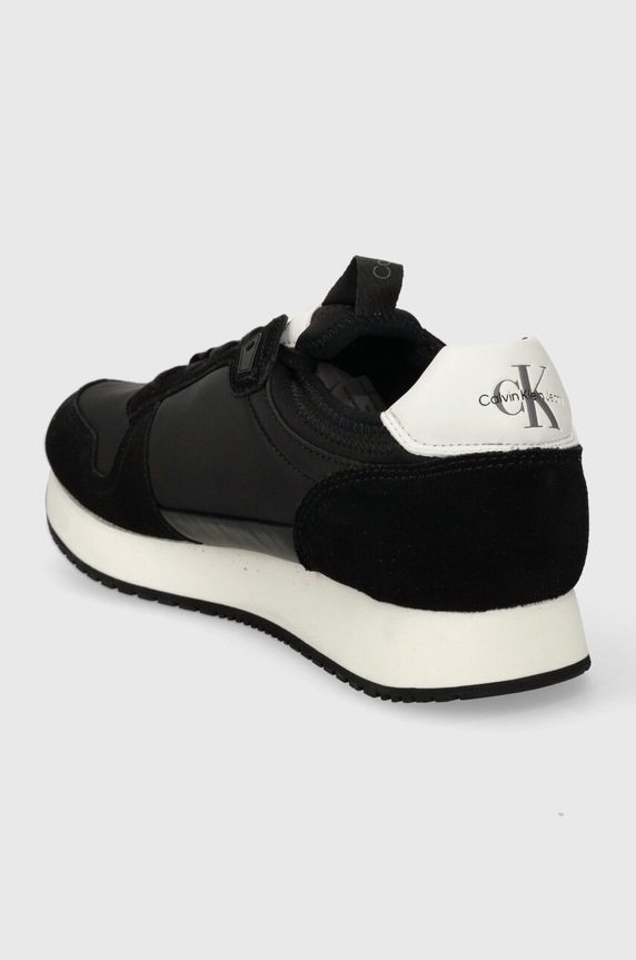 Παπούτσια Sneakers Calvin Klein Jeans RUNNER SOCK LACEUP NY-LTH YM0YM00553 μαύρο
