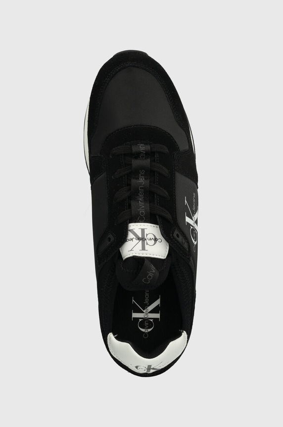 Sneakers Calvin Klein Jeans RUNNER SOCK LACEUP NY-LTH μαύρο YM0YM00553