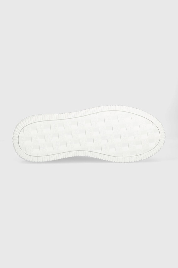 Calvin Klein Jeans sneakersy skórzane Chunky Capsule Monologo YM0YM00681 biały