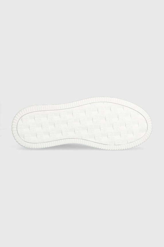 Кожени маратонки Calvin Klein Jeans YM0YM00681 CHUNKY CUPSOLE MONOLOGO YM0YM00681 бял
