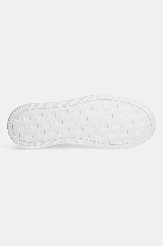 Calvin Klein Jeans sneakersy skórzane YM0YM00681 CHUNKY CUPSOLE MONOLOGO YM0YM00681 biały