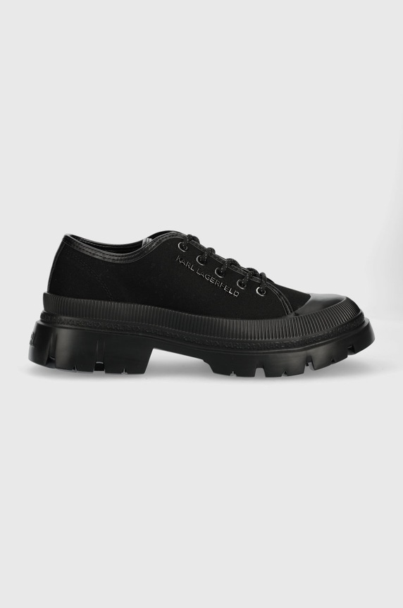 Karl Lagerfeld tenisówki TREKKA MENS tekstylny czarny KL25211.90X