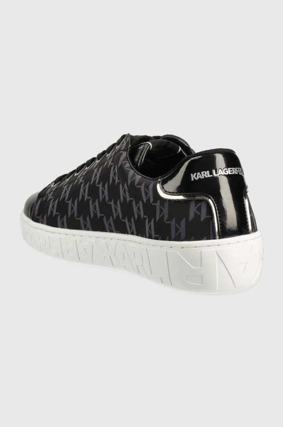 Obuwie Karl Lagerfeld sneakersy skórzane KL51013A KUPSOLE III KL51013A.H0M czarny