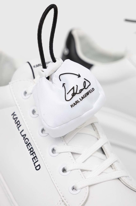 Karl Lagerfeld sneakersy skórzane KL52526 KAPRI MENS KL52526.011 biały