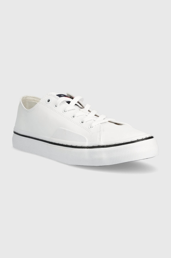 Tenisky Tommy Jeans Leather Vulc Tjm Ess EM0EM01047 bílá SS23