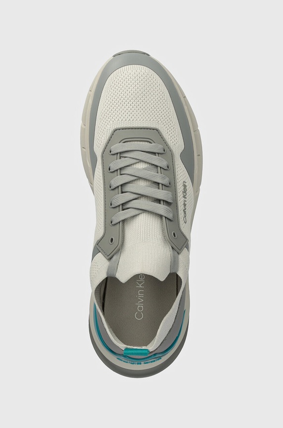 Calvin Klein sneakersy LOW TOP LACE UP MIX szary HM0HM00918