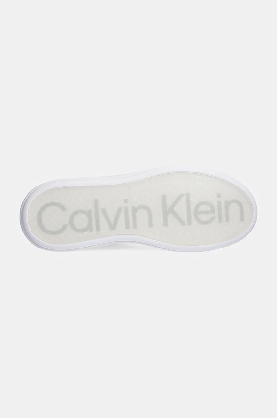 Calvin Klein sneakers in pelle LOW TOP LACE UP LTH HM0HM01016 bianco