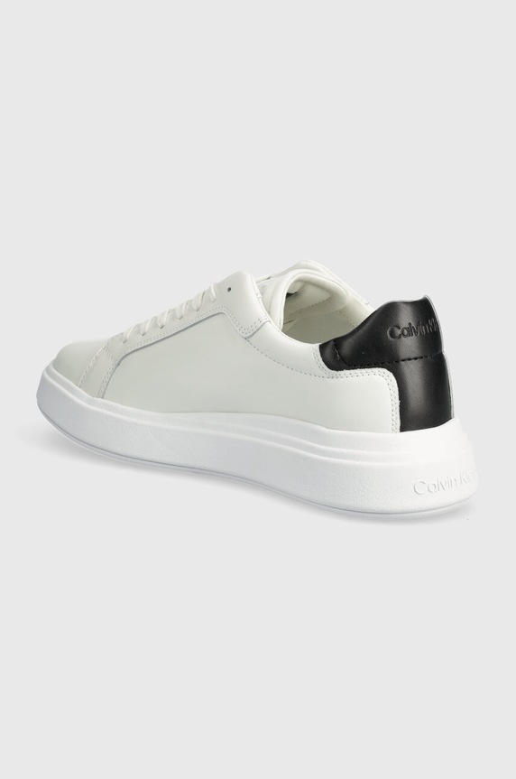 Obuwie Calvin Klein sneakersy skórzane LOW TOP LACE UP LTH HM0HM01016 biały