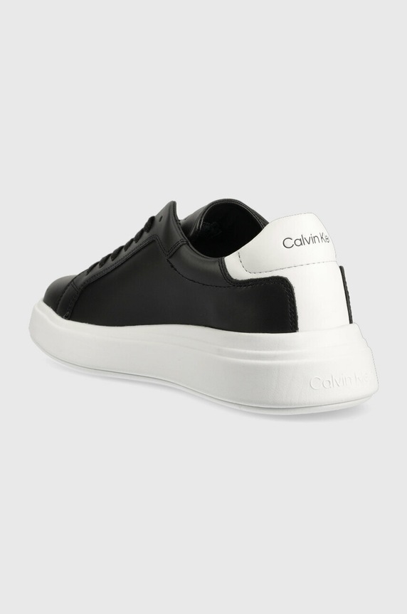 Obuwie Calvin Klein sneakersy skórzane LOW TOP LACE UP LTH HM0HM01016 czarny