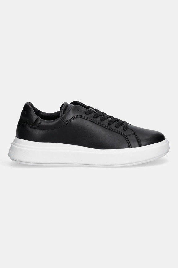 Δερμάτινα sneakers Calvin Klein LOW TOP LACE UP LTH HM0HM01016 μαύρο AW25