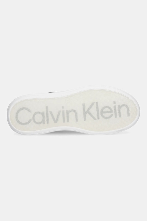 Δερμάτινα sneakers Calvin Klein LOW TOP LACE UP LTH HM0HM01016 μαύρο