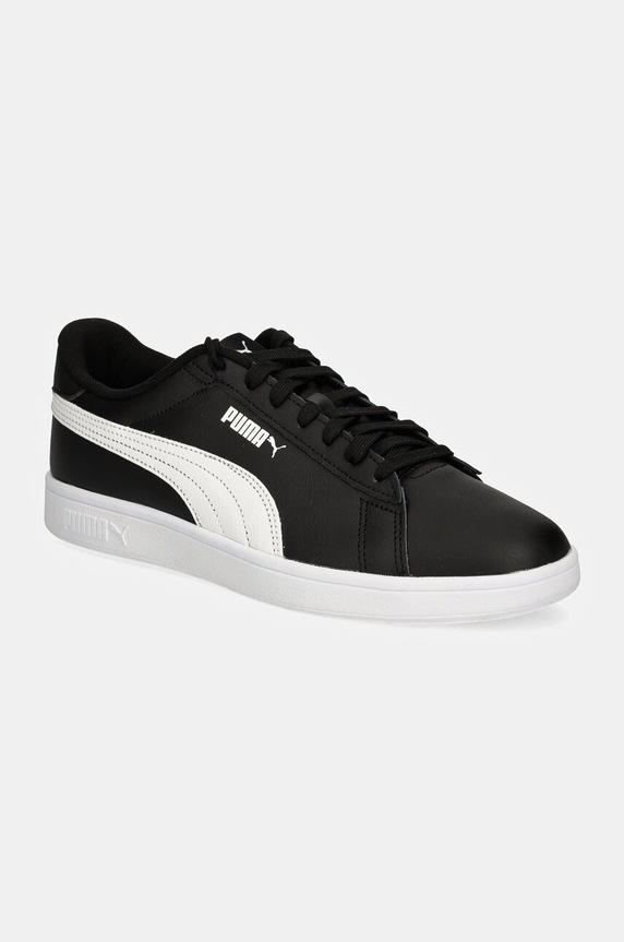 Sneakers Puma Smash 3.0 απομίμηση λείου δέρματος μαύρο 390987