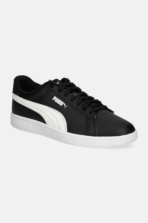Sneakers Puma Smash 3.0 απομίμηση λείου δέρματος μαύρο 390987