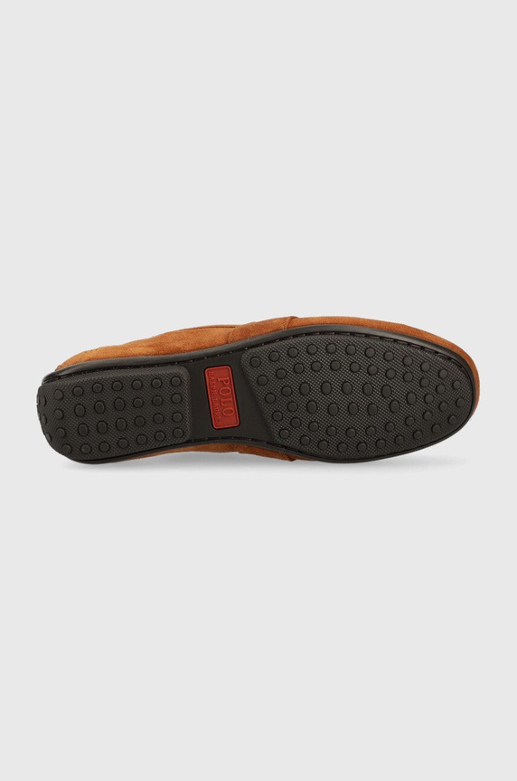Mokasinke od brušene kože Polo Ralph Lauren REYNOLD 803893741003 smeđa