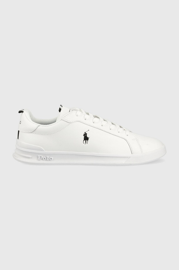 Polo Ralph Lauren sneakersy skórzane Hrt Ct II tekstylny biały 809860883006