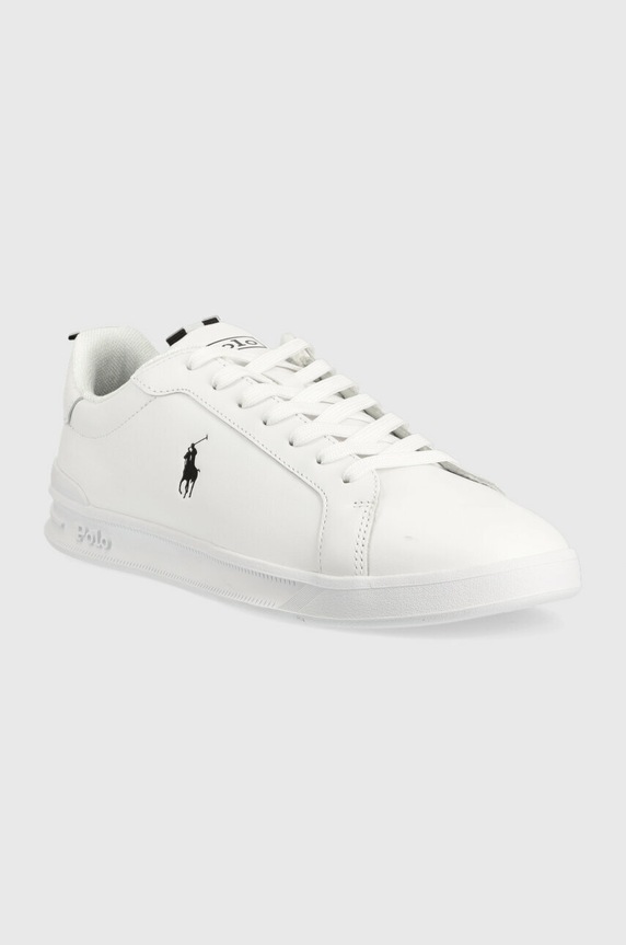 Polo Ralph Lauren sneakersy skórzane Hrt Ct II 809860883006 biały AW24