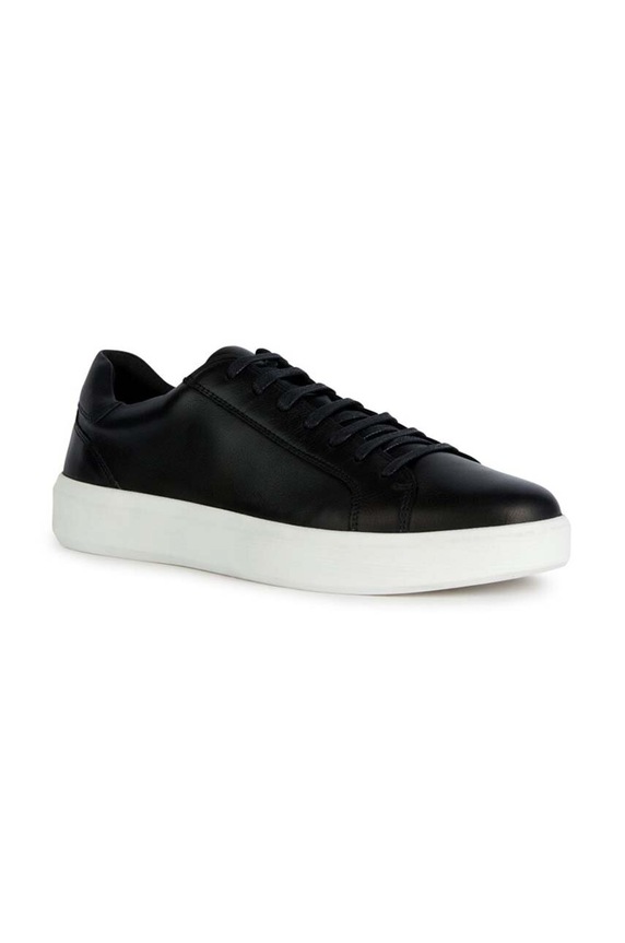 Geox sneakersy skórzane VELLETRI U35EAC.00085.C9999 czarny AW23