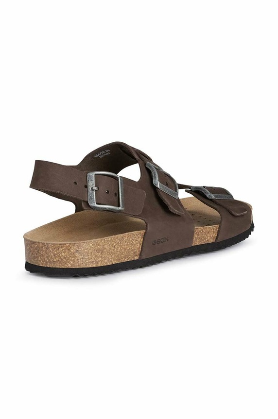 Замшевые сандалии Geox U SANDAL GHITA A коричневый U159VA.00032.C6024