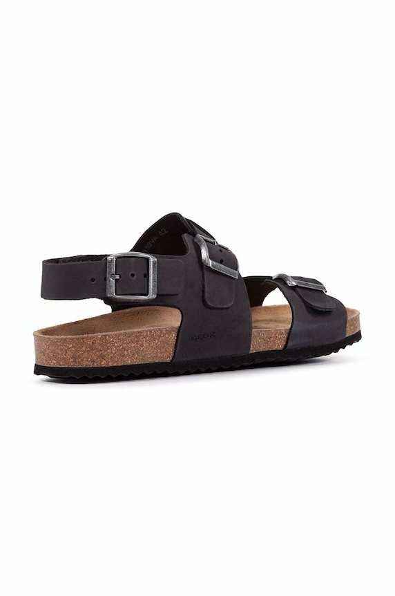 Замшевые сандалии Geox U SANDAL GHITA A чёрный U159VA.00032.C9999