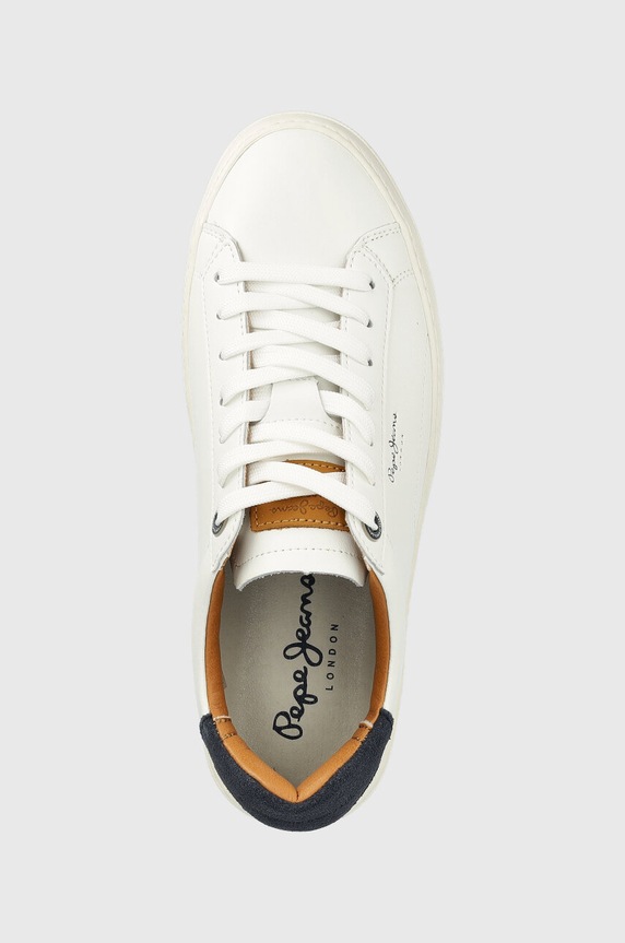 Kožené tenisky Pepe Jeans YOGI biela PMS30930