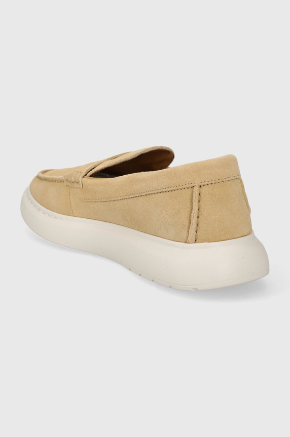 Cipők Tommy Hilfiger velúr mokaszin TOMMY HILFIGER HYBRID LOAFER FM0FM04440 bézs