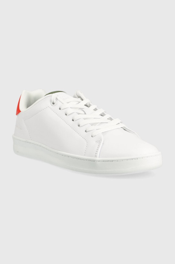 Tommy Hilfiger sneakersy skórzane COURT SNEAKER LEATHER CUP FM0FM04483 biały AW23