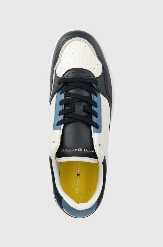 Tommy Hilfiger sneakersy skórzane TH BASKET BEST granatowy FM0FM04538