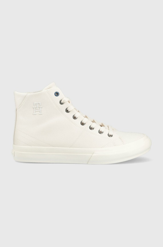 Tommy Hilfiger trampki TH HI VULC STREET VEG DYES biały FM0FM04544
