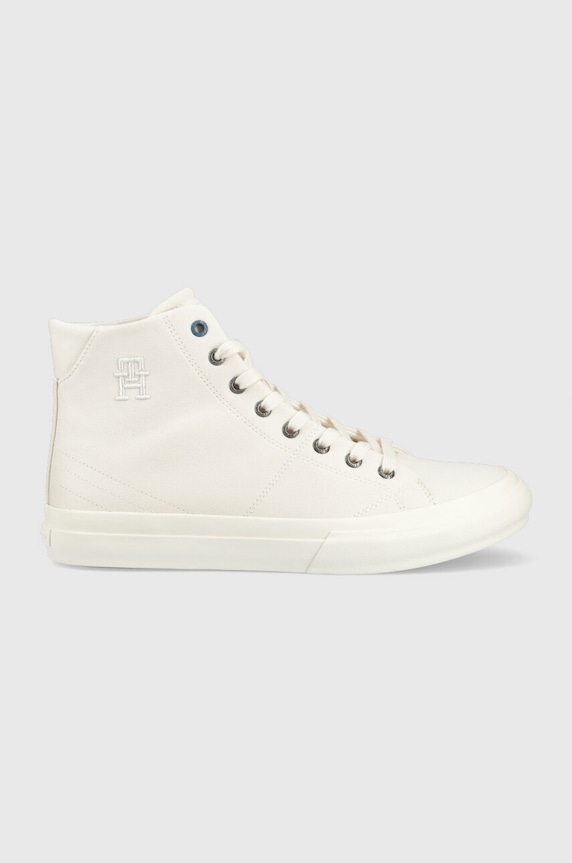 Tommy Hilfiger trampki TH HI VULC STREET VEG DYES biały FM0FM04544