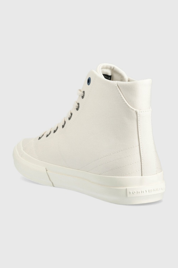 Obuwie Tommy Hilfiger trampki TH HI VULC STREET VEG DYES FM0FM04544 biały
