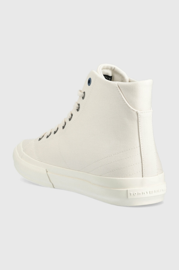 Obuwie Tommy Hilfiger trampki TH HI VULC STREET VEG DYES FM0FM04544 biały