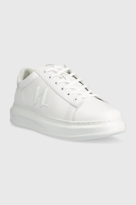 Karl Lagerfeld sneakersy skórzane KAPRI MENS KL52515.01W biały SS23