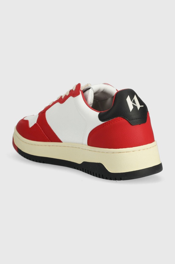 Obuwie Karl Lagerfeld sneakersy skórzane KREW KL KL53020.01D czerwony