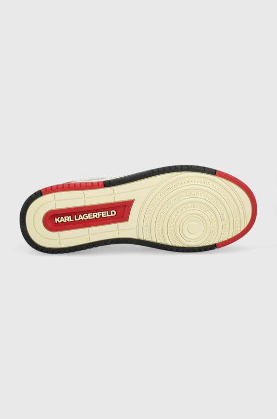Karl Lagerfeld sneakersy skórzane KREW KL KL53020.01D czerwony